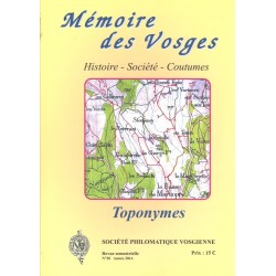Mémoire des Vosges N°28 - Toponymes